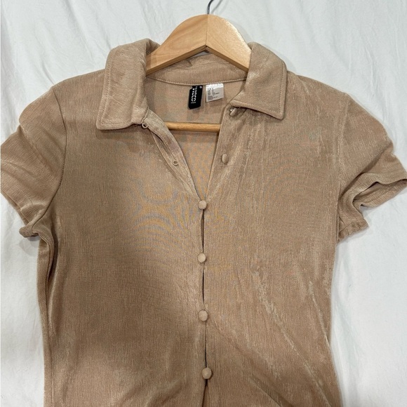 H&M Other - H&M Beige Button Down Casual Shirt